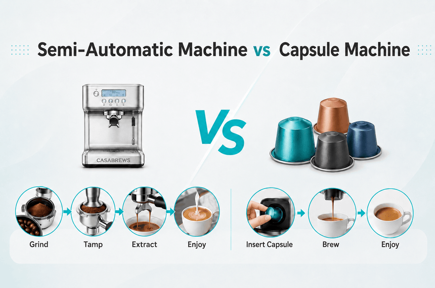 Semi Espresso Machine vs Capsule Machine: Which is Best?